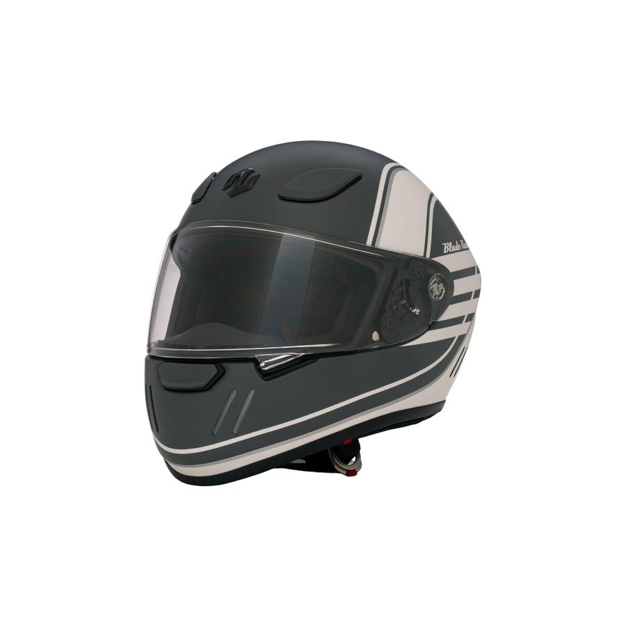 ZEALOT (ジーロット) ブレードランナー フルフェイスヘルメット グラフィック ユーロ マットグレー XLサイズ 61-62cm BRJ0021/XL|バイクパーツ・用品 ラバーマーク