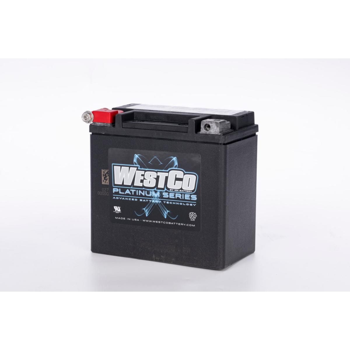 ウエストコ バッテリー Platinum 12V/12Ah HARLEY-DAVIDSON WCP14｜バイクパーツ・用品　ラバーマーク