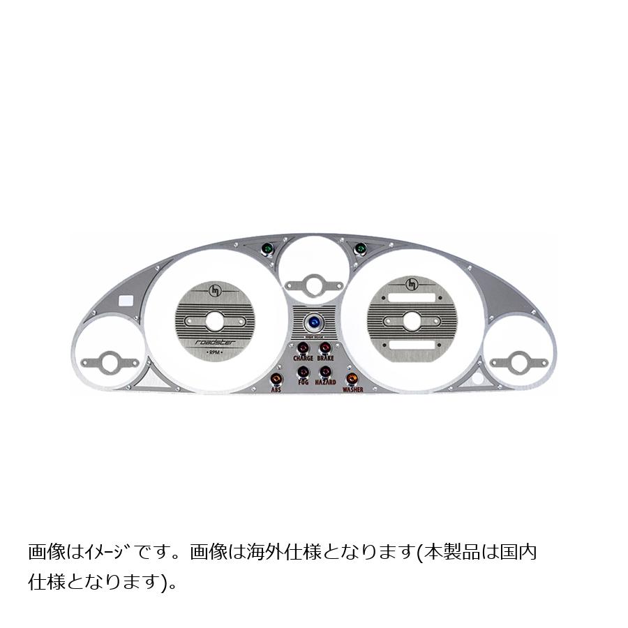 ジャスパフォーマンス メーターパネル(クラスターベゼル) ヴィンテージ2レイヤースタイル ステンレスヘアライン/ミラートリム NA8C 2254