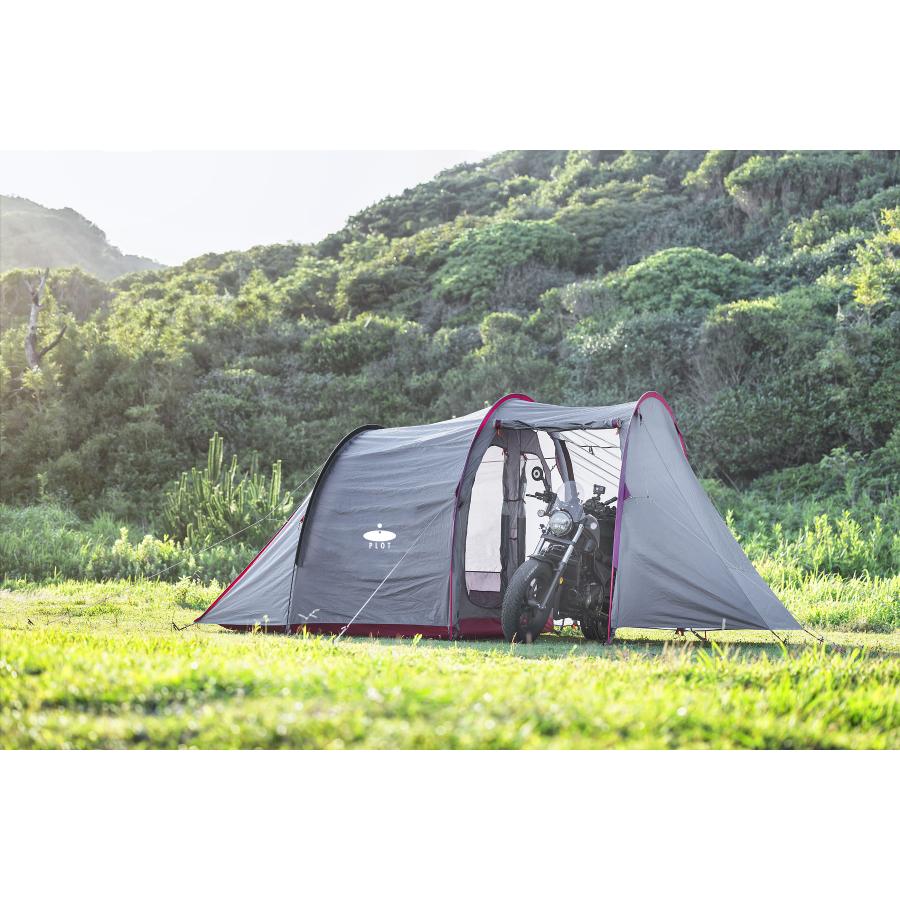 プロト モトテント グレー 日本語説明書付き グランドシート付属 Amazon.co.jp: プロト モトテント グレー 長さ440CM X 幅250CM X 高さ