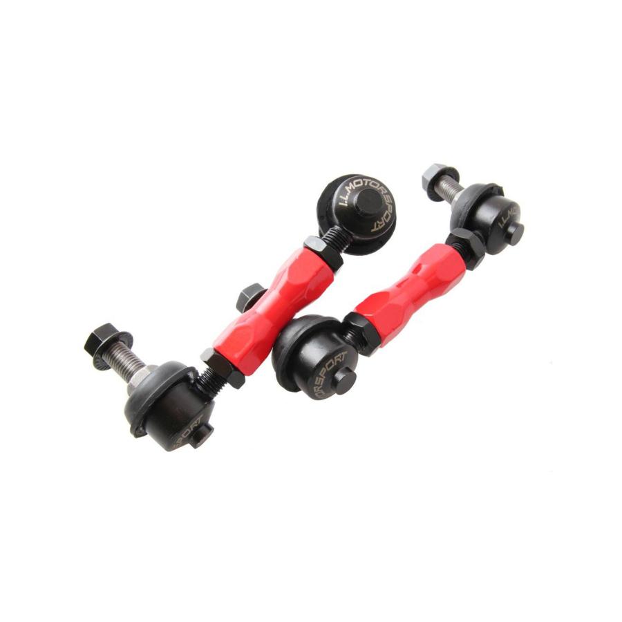 ILモータースポーツ (アイエルモータースポーツ) スタビライザーリンク 全長調整式 左右セット レッド NB6C/NB8C/NCEC NB0-0985