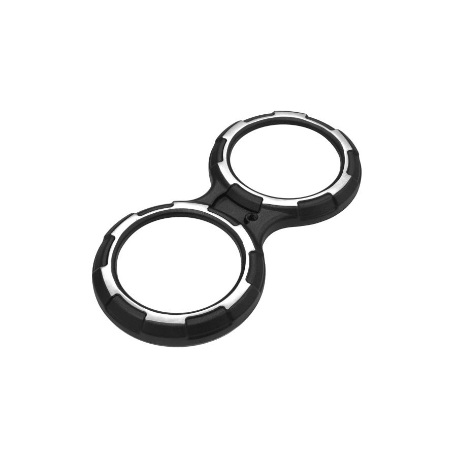 モートーン メーターカバー PEERLESS ブラック/ポリッシュ T100/T120 Thruxton1200 SpeedTwin1200 MMU597｜バイクパーツ・用品　ラバーマーク