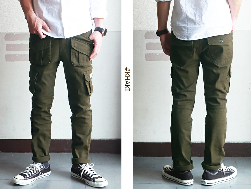pipigo Men Outdoor Cargo Loose Sport Multi Pockets Trousers Pants