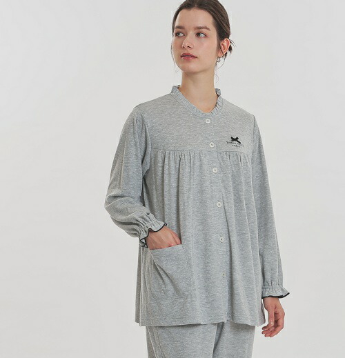 楽天市場】ナルエー パジャマ スノースムージーリボンエンボス シャツ