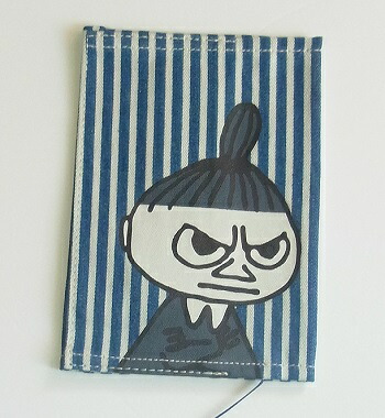 市場 ムーミン雑貨 リトルミイ ブックカバー ヒッコリー生地