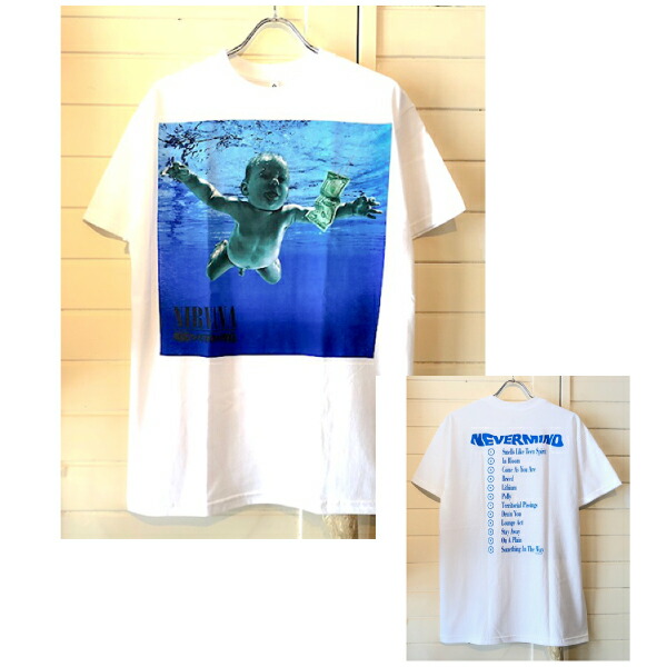 ニルヴァーナ NIRVANA 正規品 tシャツ NEVERMIND BACK Print有