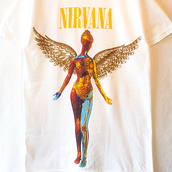 ニルヴァーナ NIRVANA 正規品 tシャツ IN UTERO ニルバーナ BACK Print