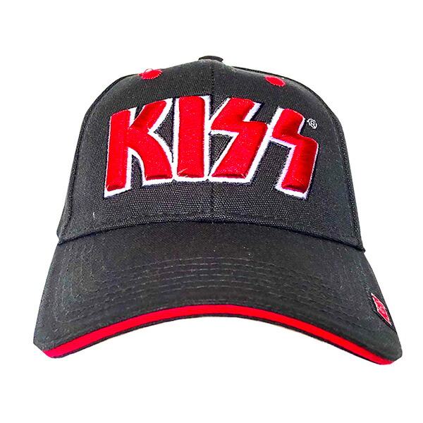 楽天市場 キッス Kiss 正規品 キャップ Red On White Logo ブラック 黒 Cap 帽子 ロゴ ロゴ刺繍 サイズ調整可 タグ付 ベースボールキャップ バンドキャップ ローキャップ オフィシャル メンズ レディース ｒｕｂｙ ｔｕｅｓｄａｙ