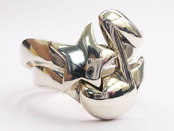 新発売の クレイジーピッグ 正規販売認定店 シルバー925 リング メンズ シルバーリング 指輪 Crazy Pig ミュージックスタースナッグリング 正規品 指輪 メンズリング レディースリング かっこいい 人気 ブランド Jas刻印 プレゼント 小旅行