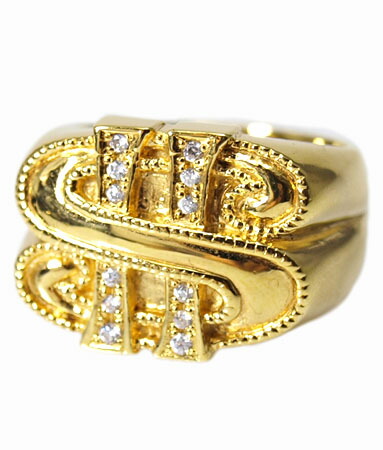 楽天市場】送料無料 K18ゴールドプレートリング 指輪 / キングリモ