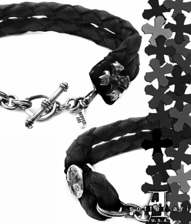 楽天市場 レザーブレスレット 牛革 本革製 太め 太い メンズ レディース 30代 40代 50代 60代 ファッション Usa製 アメリカ 人気 セレブ 高級ブランド 正規品 おしゃれ ハード ロック Rock 美しい キレイ お洒落 Soffer Ari 人気 ロサンゼルス ブランド プレゼント