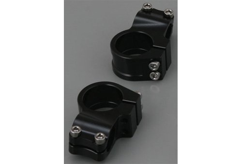 デイトナ(Daytona) 削り出し セパレートハンドル用 クランプ左右セット フォーク径 φ41mm ブラック 69451