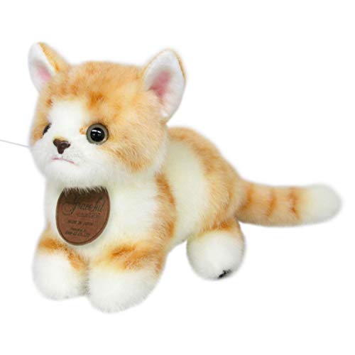 三英貿易 オリジナル ぬいぐるみ グレイスフル(日本製) こねこのミーヤ マンチカン 立ち ゴールド W14.5×D21.5×H15.5cm ネ
