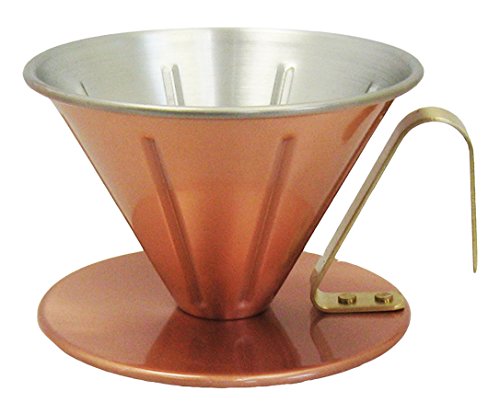 田辺金具 純銅のコーヒードリッパー リブ 大 4239
