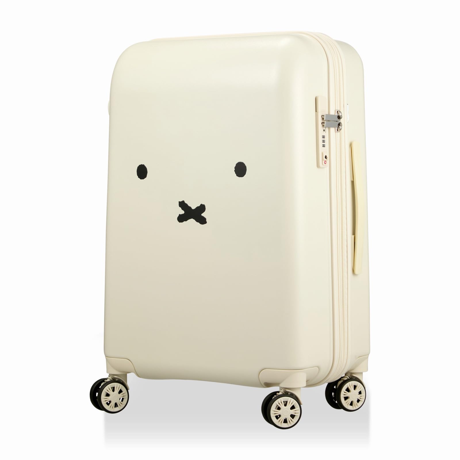 [ハピタス] かわいさで話題沸騰！ミッフィー スーツケース フェイスデザインシリーズ HAP2249 60L 3.8kg Mサイズ B130フェ