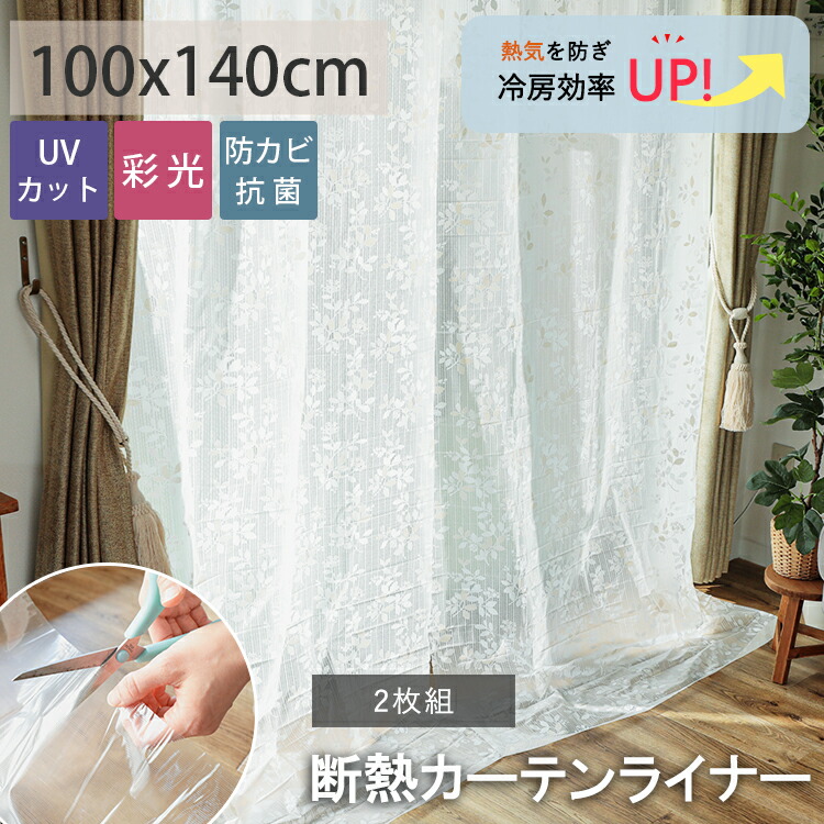 50,s柄 カーテン2枚ブルーパレット140