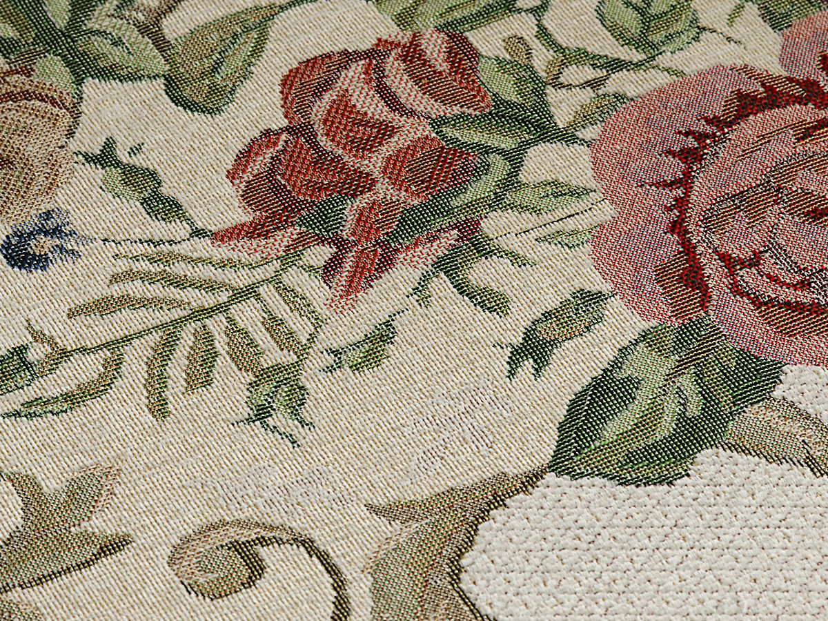 【楽天市場】ラグ 花柄 絨毯 じゅうたん カーペット 1.5畳 ゴブラン織り かわいい 洗える ラグマット おしゃれ 柄 リビング エレガント