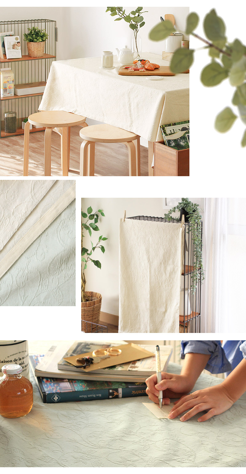 流行に 楽天市場 あす楽 メーカー直送 送料無料 Clarice クラリス マルチクロス Lテーブルクロス 北欧 おしゃれ 長方形 綿 ソファーカバー 間仕切りカーテン 大判 かわいい 花柄 ナチュラル キッチン雑貨 シンプル ジャガード織 ホワイト 白 グリーン 緑 ギフト Ssi