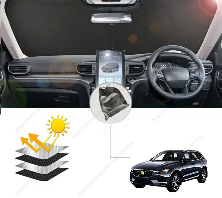 VOLVO XC60　純正ワンタッチサンシェード （フロント＆サイド） ボルボ VOLVO XC60ワンタッチ・フロント&サイドサンシェード