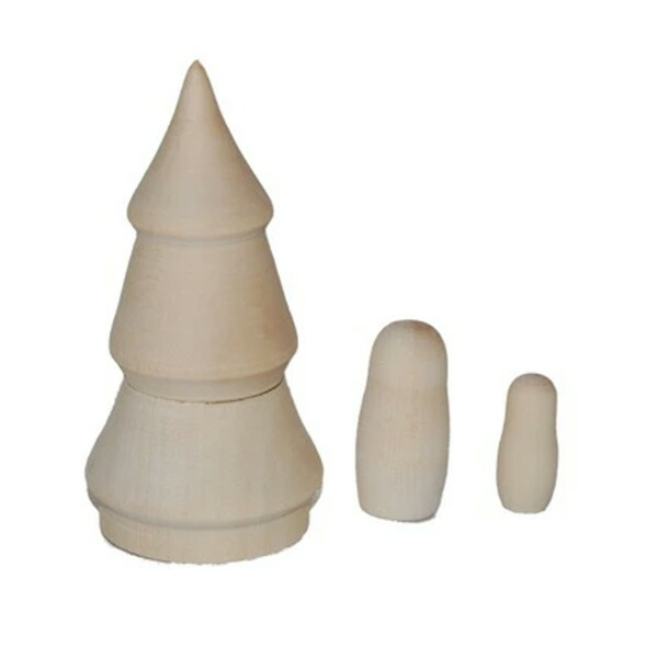 楽天市場】白木マトリョーシカ 10個組特大サイズ23センチ10個組