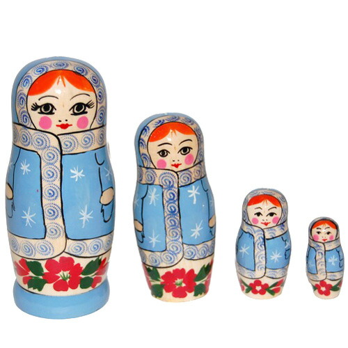 楽天市場】トーキョーマトリョーシカ 16cm 5個組ロシア製