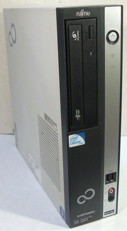 マイコン 中古 Windows10 Pro 64bit 富士通 ESPRIMO D551/DX  Celeron-G530 2.4GHz 記憶装置 4GB HDD 500GB(SATA) ヴィデオディスクマルチ 事務机とっ始め 本体のみ