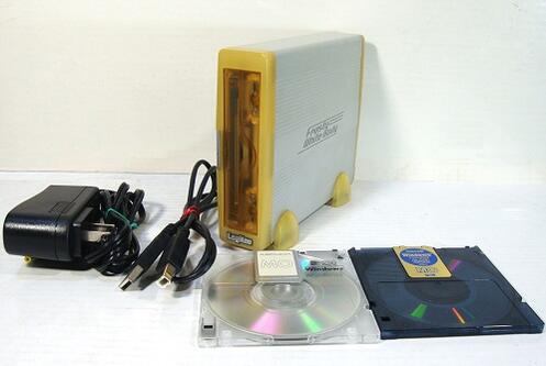 【中古】Logitec  LMO-A630U USB 外後ばらい MO運転  640MB,230MB MO付き添い人 /ロジテック USBMO運転