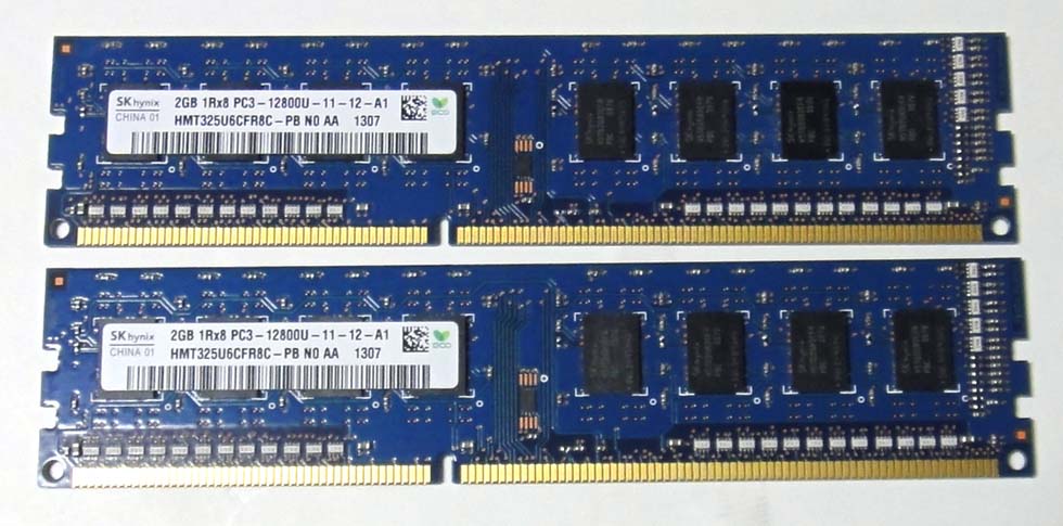 【楽天市場】SK hynix PC3 12800U HMT325U6CFR8C 2GB × 2枚 合計4GB：LUITASU-R