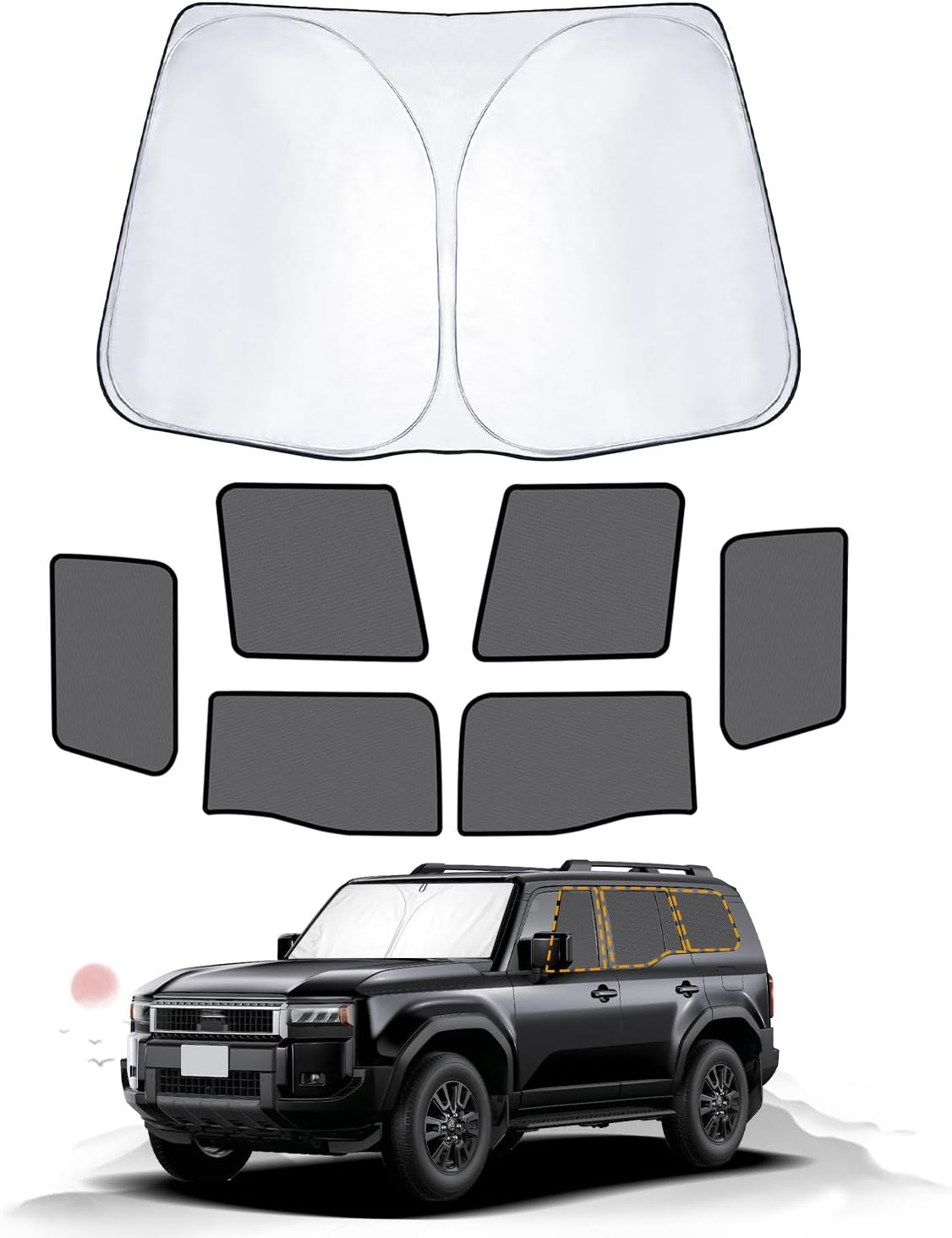 楽天市場】新型 トヨタ ランドクルーザー250 専用 サンシェード