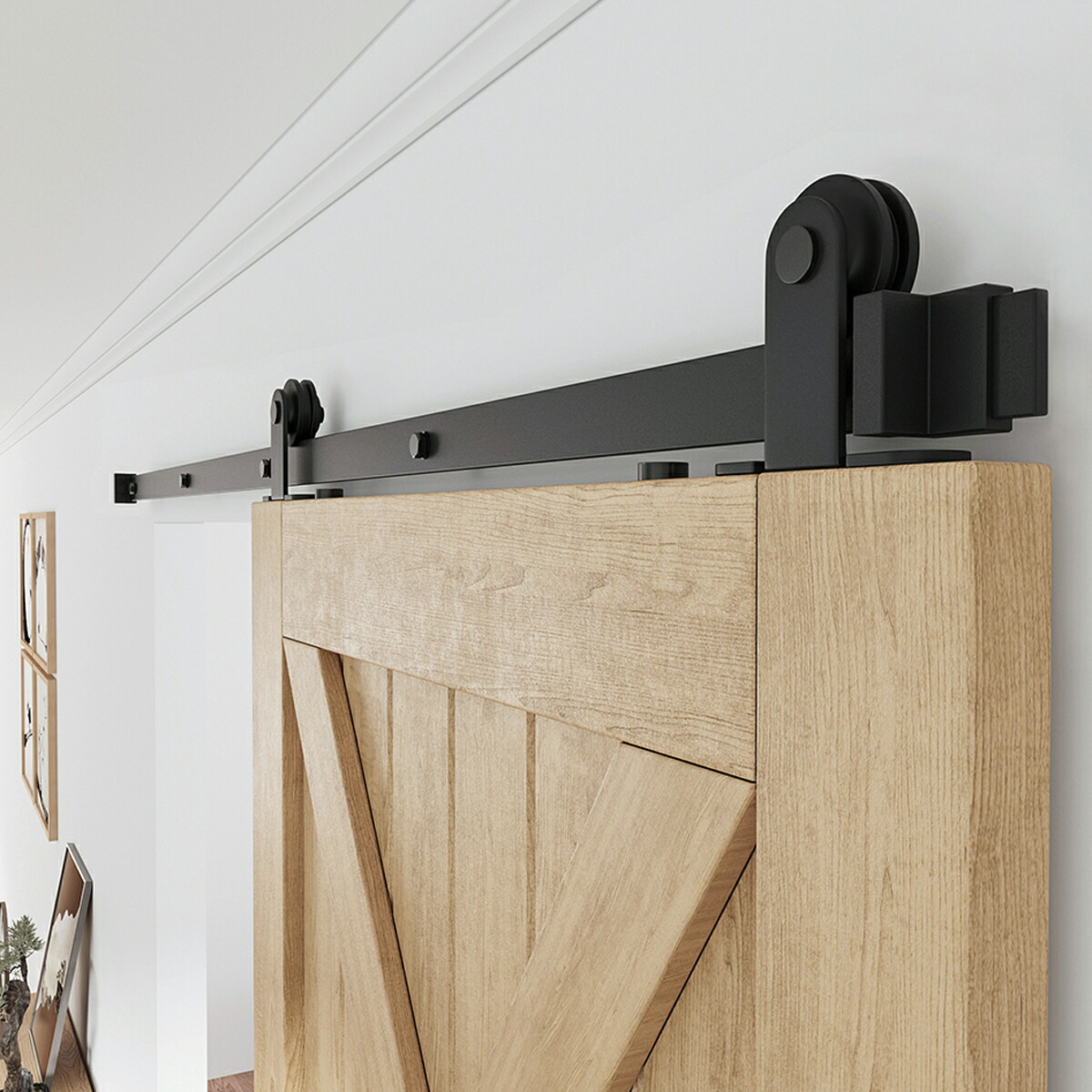 収納建具 省スペース バリアフリーのスライドドアで簡単リフォーム 木製建具 室内ドア オープン 倉庫 内装ドア 収納 バーンドア 扉 Barn レールキット 室内ドア アウトセット Door 上部固定 トラック リビング 片引き戸 デザイン ダイニング 吊り スライド 玄関 12ft T