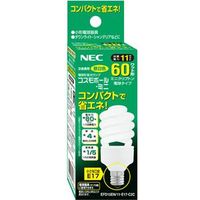 楽天市場】【在庫あり】 NEC コスモボールミニ 60W形電球形蛍光灯 口金