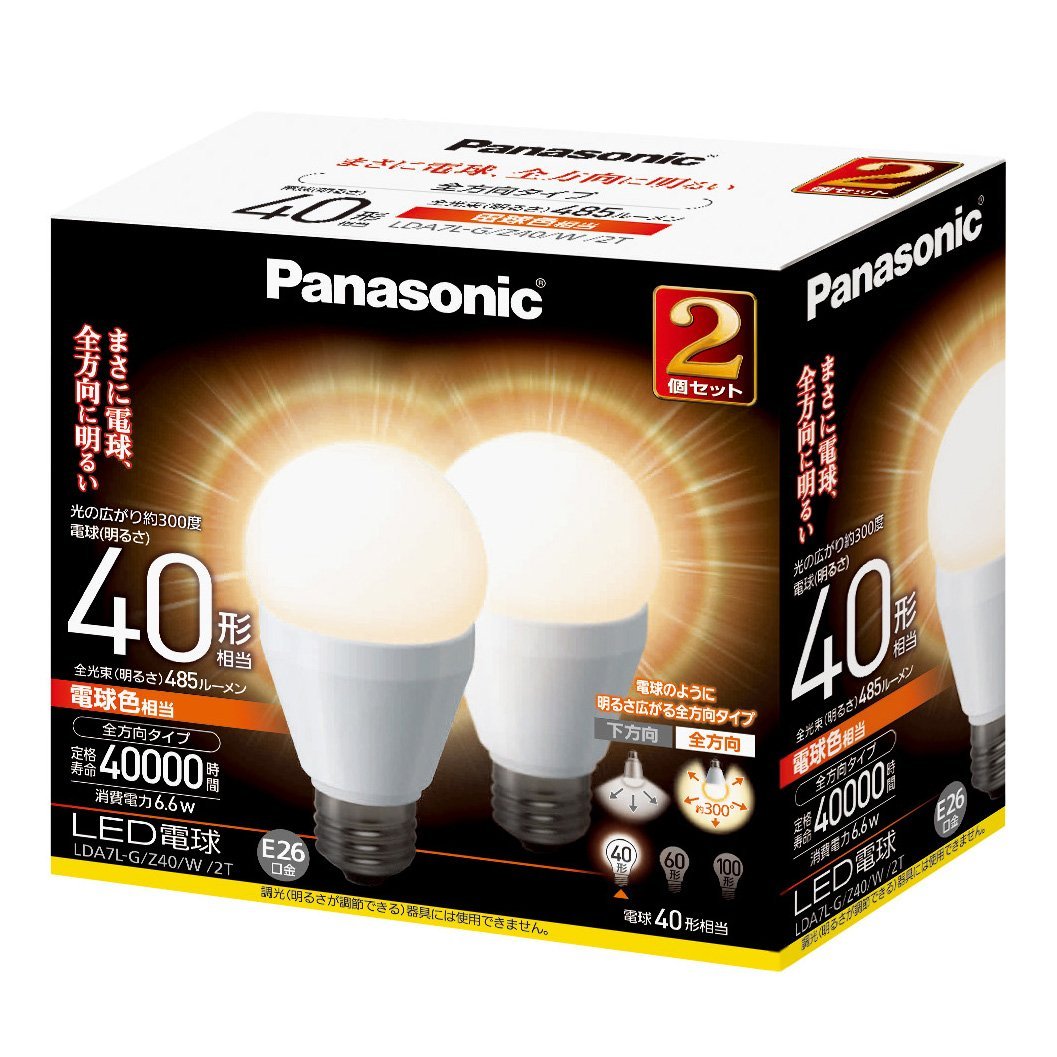 楽天市場】パナソニック LED電球 一般電球形 LDA7L-G/S/K6 1個 口金E26