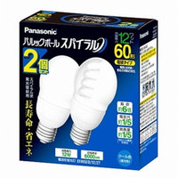 【在庫あり】 パナソニック パルックボールスパイラル 電球60型タイプA15形 2個入 クール色 EFA15ED12/2T