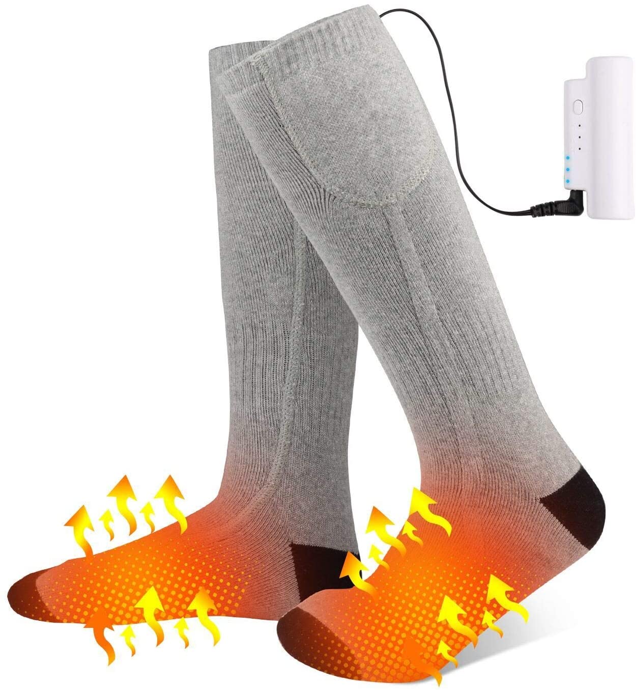 楽天市場】電熱 ソックス充電式ヒーター付き靴下 Socks 電気 ホット