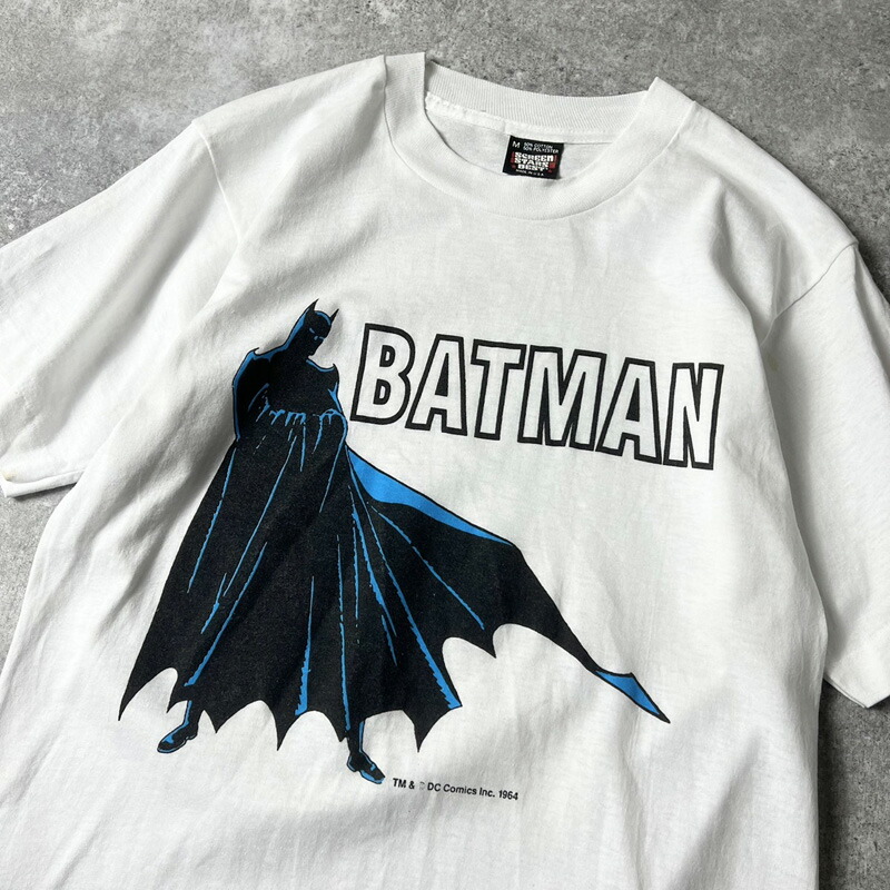 80s 90s USA製 バットマン オフィシャル プリント 半袖 Tシャツ M / 80年代 90年代 アメリカ製 キャラクター ムービー コミック 【中古】 古着 アメリカ古着 USED ユーズド 中古 VINTAGE US古着 アメカジ