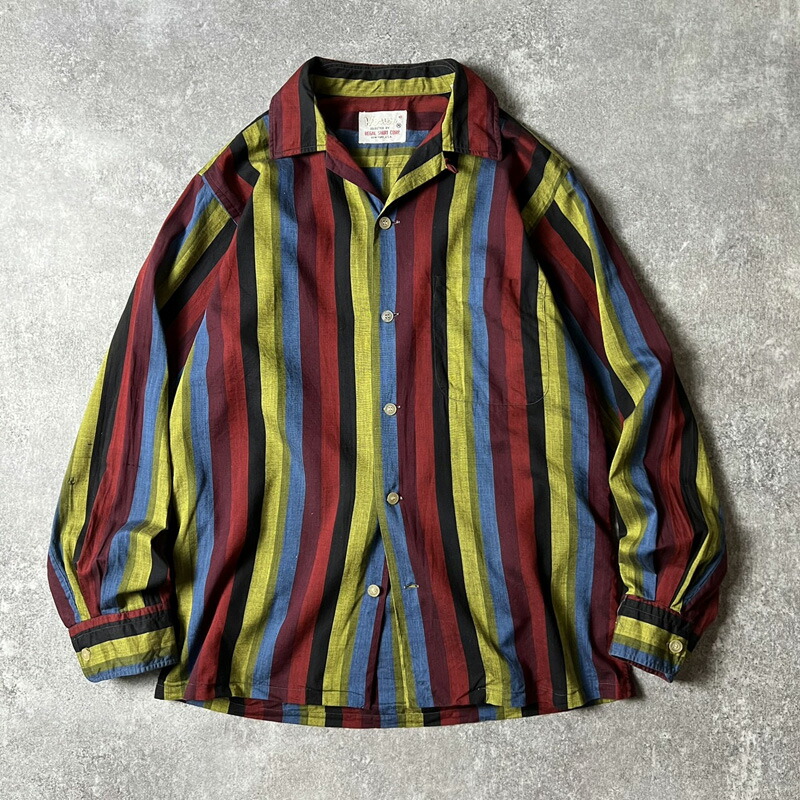 Amcrest 50s-60s ヴィンテージ 開襟 オープンカラーシャツ Amcrest 50s-60s ヴィンテージ 開襟 オープンカラーシャツ 2025