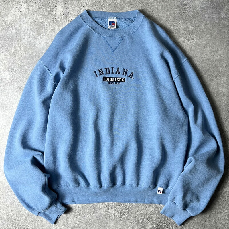 レア90s【古着】インディアナ大学 刺繍カレッジスウェットトレーナー XL レア90s【古着】インディアナ大学 刺繍カレッジスウェット