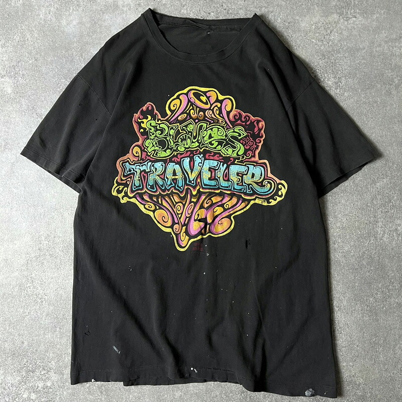 雰囲気系 90s BLUES TRAVELER オフィシャル プリント 半袖 Tシャツ / 90年代 オールド バンT バンド 襤褸 ボロ 【中古】 古着 アメリカ古着 USED ユーズド 中古 VINTAGE US古着 アメカジ