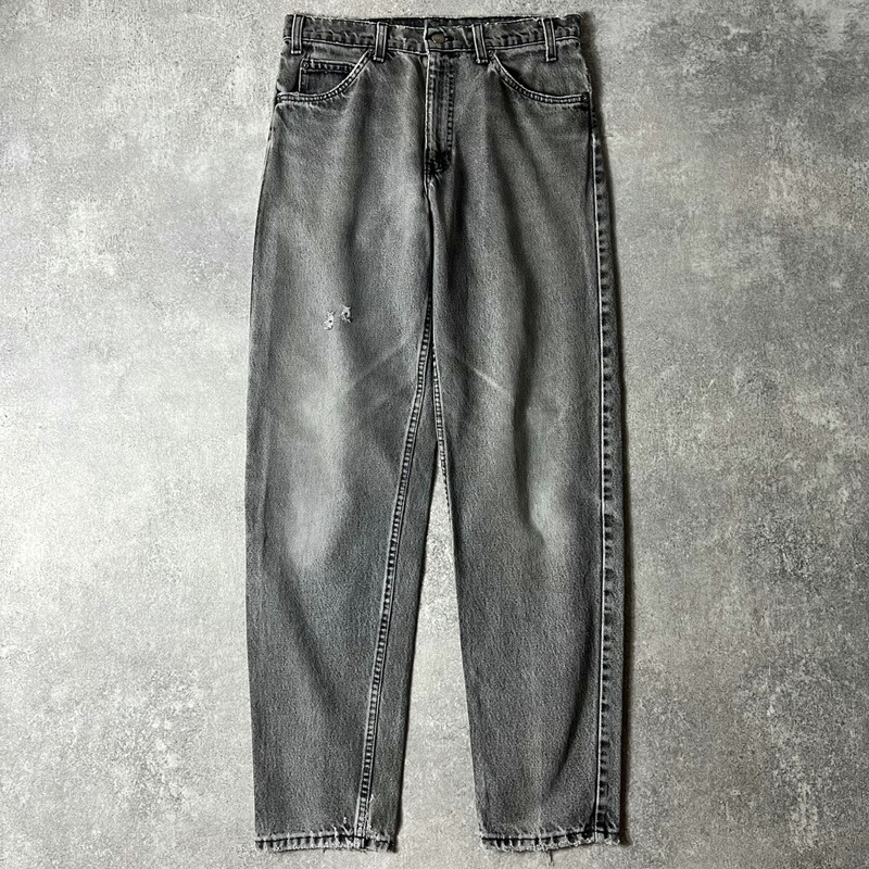 90s USA製 Levis 550 4159 ブラック デニム パンツ 32 34 / 90年代 リーバイス アメリカ製 オールド ジーンズ ジーパン 黒 テーパード 【中古】 古着 アメリカ古着 USED ユーズド 中古 VINTAGE US古着 アメカジ