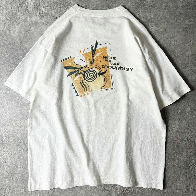90s USA製 ON Technology 両面 企業物 プリント 半袖 Tシャツ XL / 90年代 アメリカ製 オールド シングル ステッチ 企業 【中古】 古着 アメリカ古着 USED ユーズド 中古 VINTAGE US古着 アメカジ