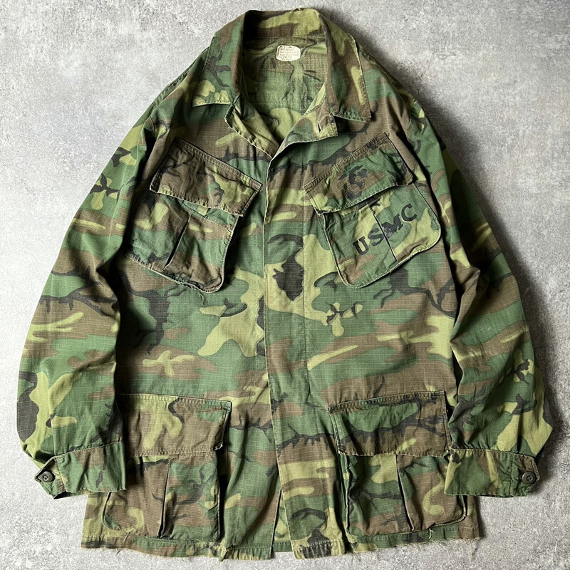 楽天市場】60's US Army ERDL Jungle Fatigue Jacket Green Leaf