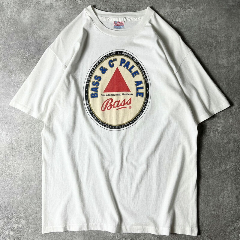 楽天市場】90s USA製 Bass Brewery 企業 ロゴ プリント 半袖 Tシャツ L / 90年代 アメリカ製 オールド シングル ステッチ  ビール 企業物 【中古】 古着 アメリカ古着 USED ユーズド 中古 VINTAGE US古着 アメカジ : US古着 RUMRAGE 楽天市場店