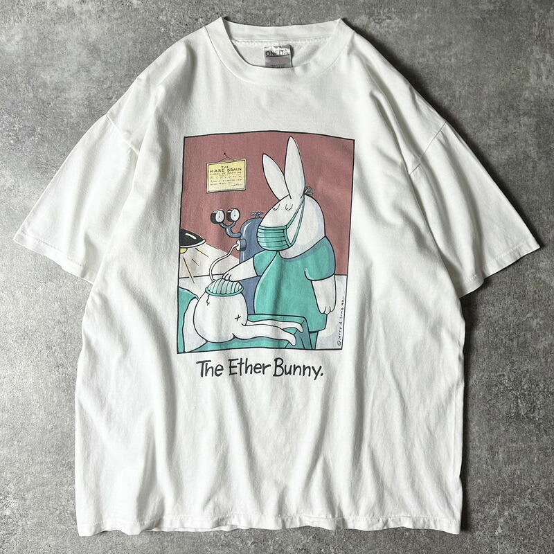 90s USA製 アニマル キャラクター プリント 半袖 Tシャツ XL / 90年代 アメリカ製 オールド キャラ シングル ホワイト 【中古】 古着 アメリカ古着 USED ユーズド 中古 VINTAGE US古着 アメカジ