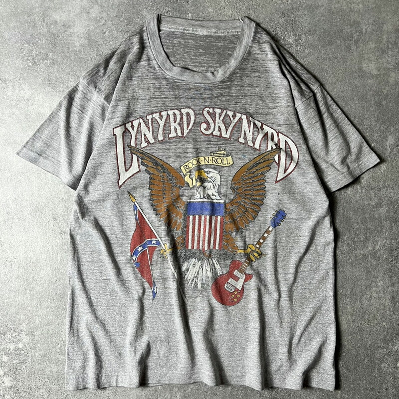 80s Lynyrd Skynyrd オフィシャル 両面 プリント 半袖 Tシャツ / 80年代 ビンテージ レイナード レーナード スキナード バンド バンT 【中古】 古着 アメリカ古着 USED ユーズド 中古 VINTAGE US古着 アメカジ