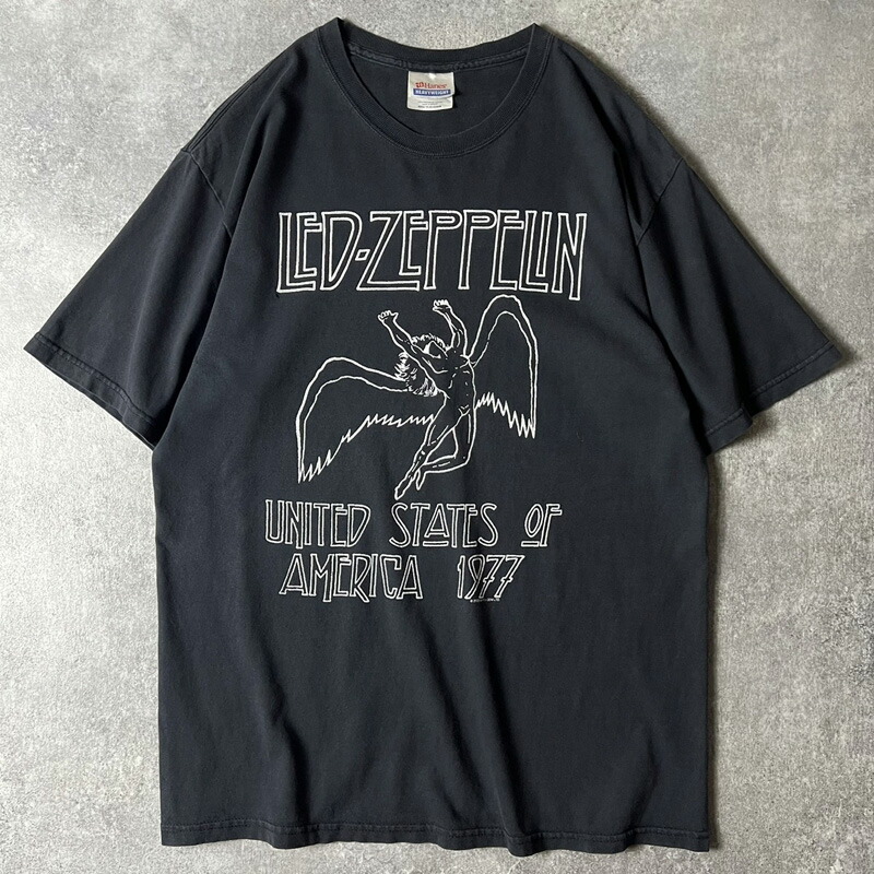 00s Led Zeppelin オフィシャル 1977 ツアー 両面 プリント 半袖 Tシャツ M / 00年代 オールド レッド ツェッペリン バンド バンT 【中古】 古着 アメリカ古着 USED ユーズド 中古 VINTAGE US古着 アメカジ