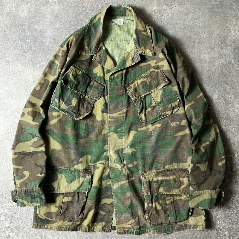 60s 70s ベトナム戦争 ジャングルファティーグ 4th ヴィンテージ 古着 60s 米軍 US DPSC 4th ベトナム ジャングル ファティーグ