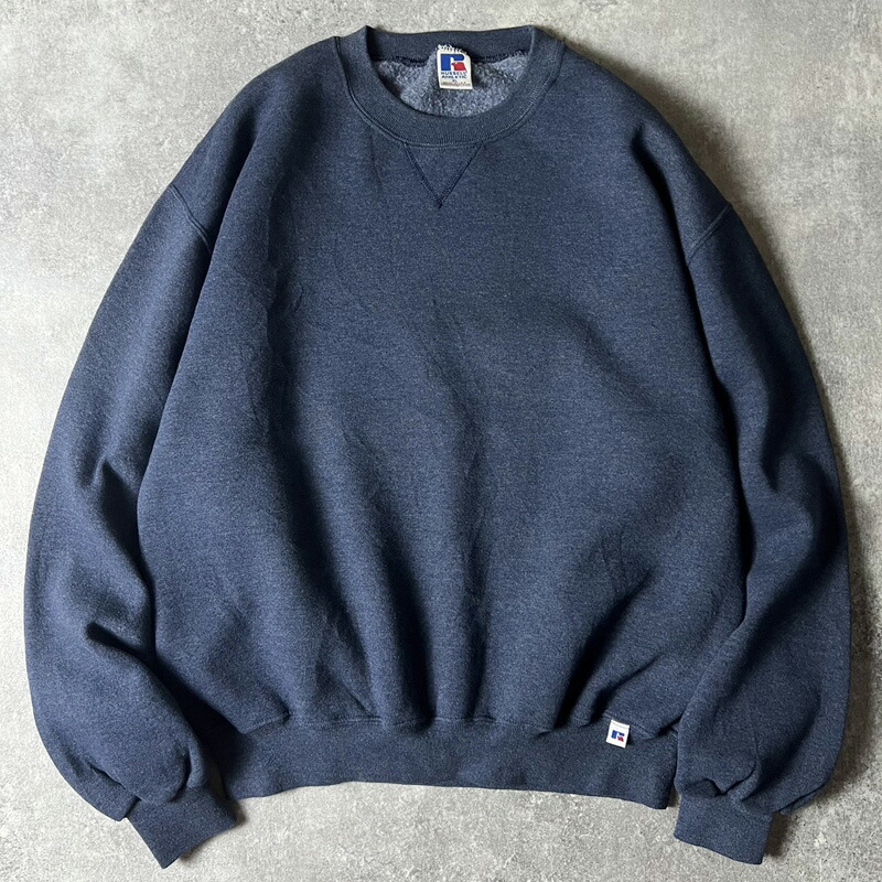 楽天市場】90s USA製 RUSSELL 無地 前V スウェット トレーナー M / 90