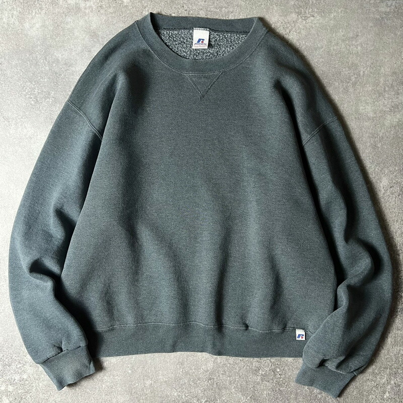 楽天市場】90s USA製 RUSSELL 無地 前V スウェット トレーナー L / 90