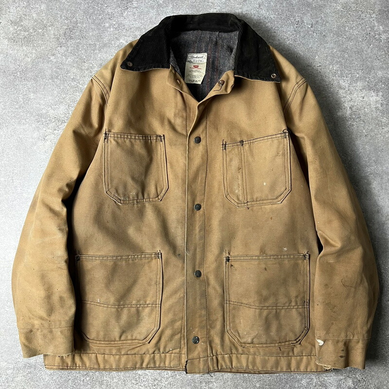 楽天市場】雰囲気良 70s Sears Work Leisure ブランケット ライナー