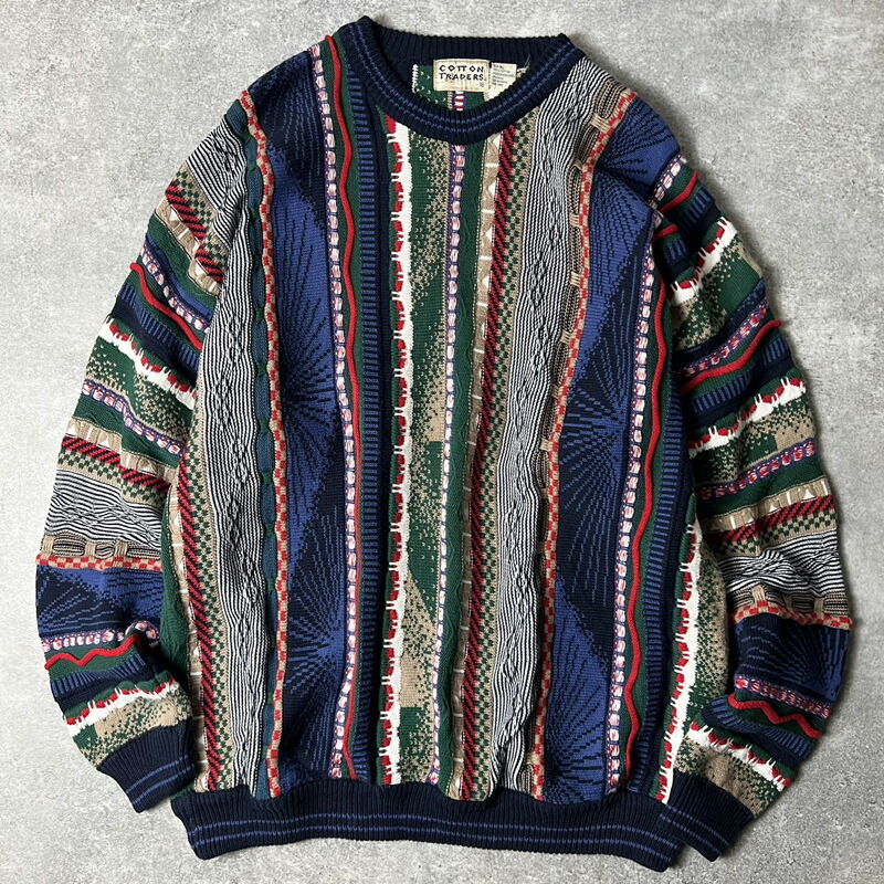 なつき様☆USA製vintage Protege総柄3Dアクリルニットセーターク なつき様☆USA製vintage Protege総柄3Dアクリルニットセーターク